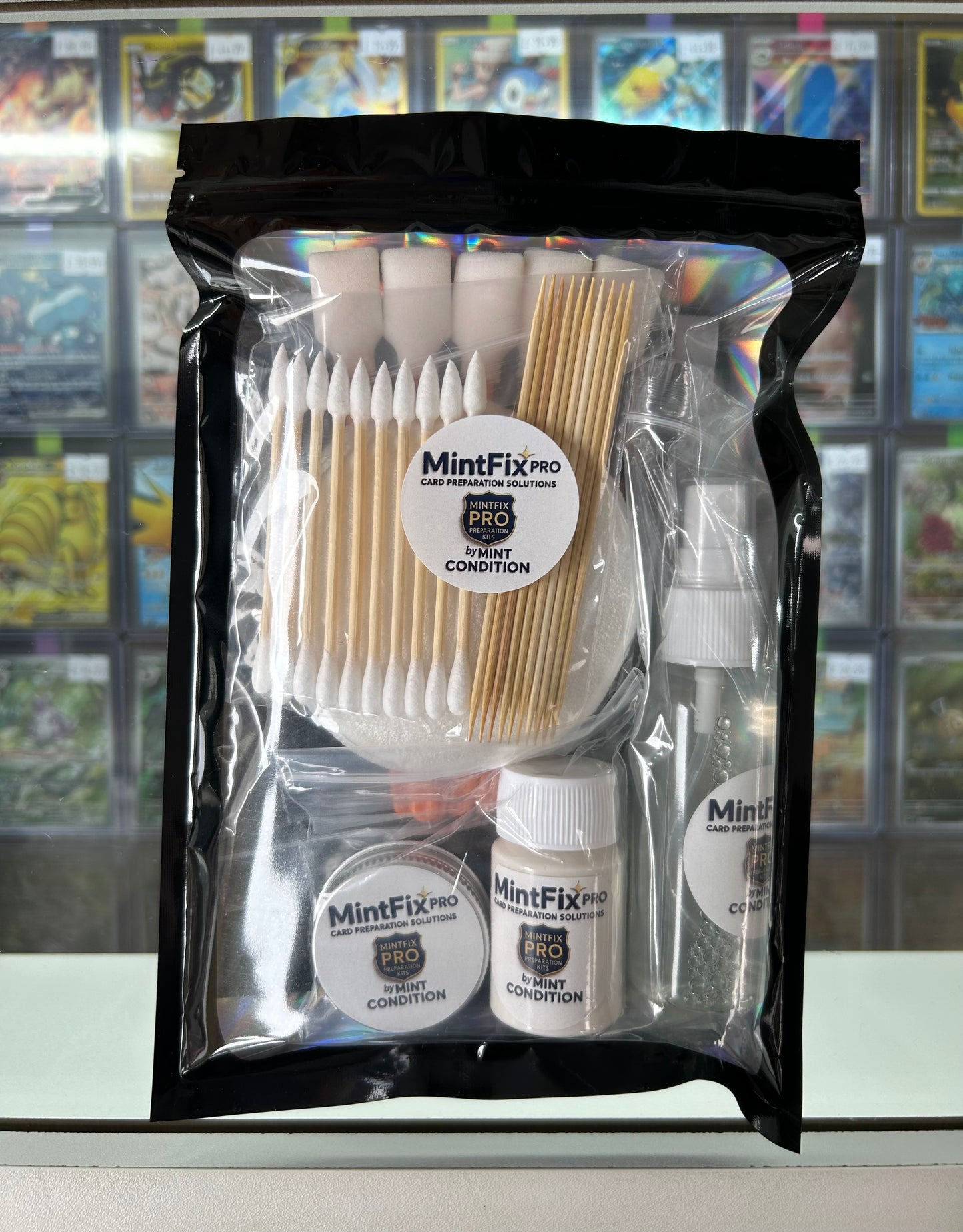 MintFix Pro Full Kit – Complete Card Cleaning & Restoration for Trading Cards