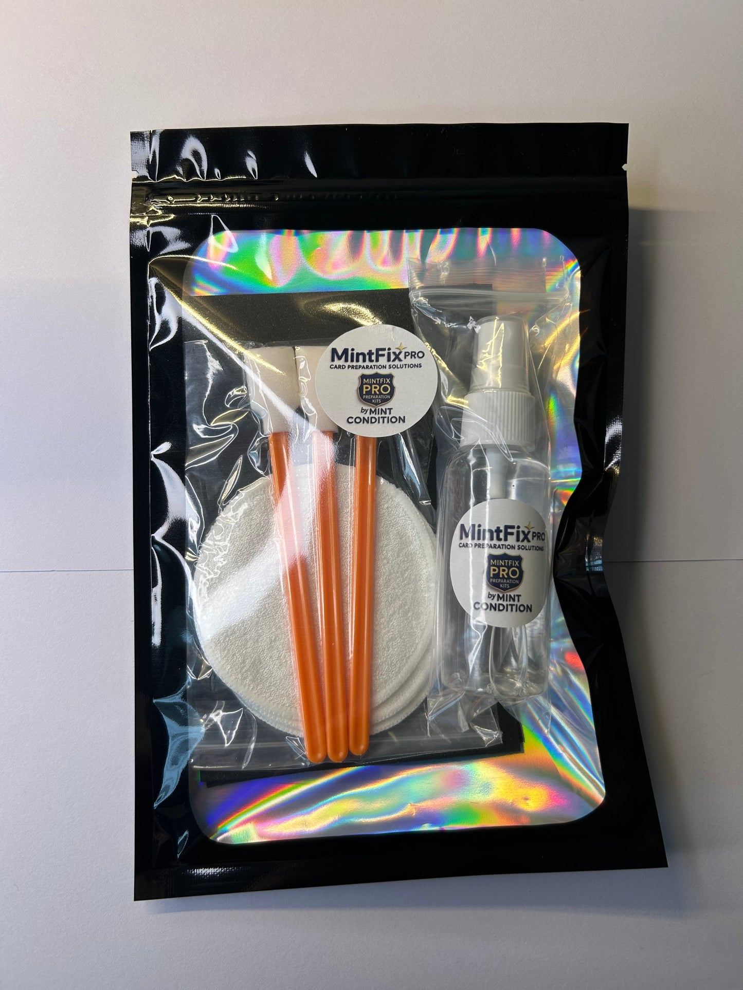 MintFix Pro trading card cleaner kit for Pokémon TCG sports cards and CCG collections