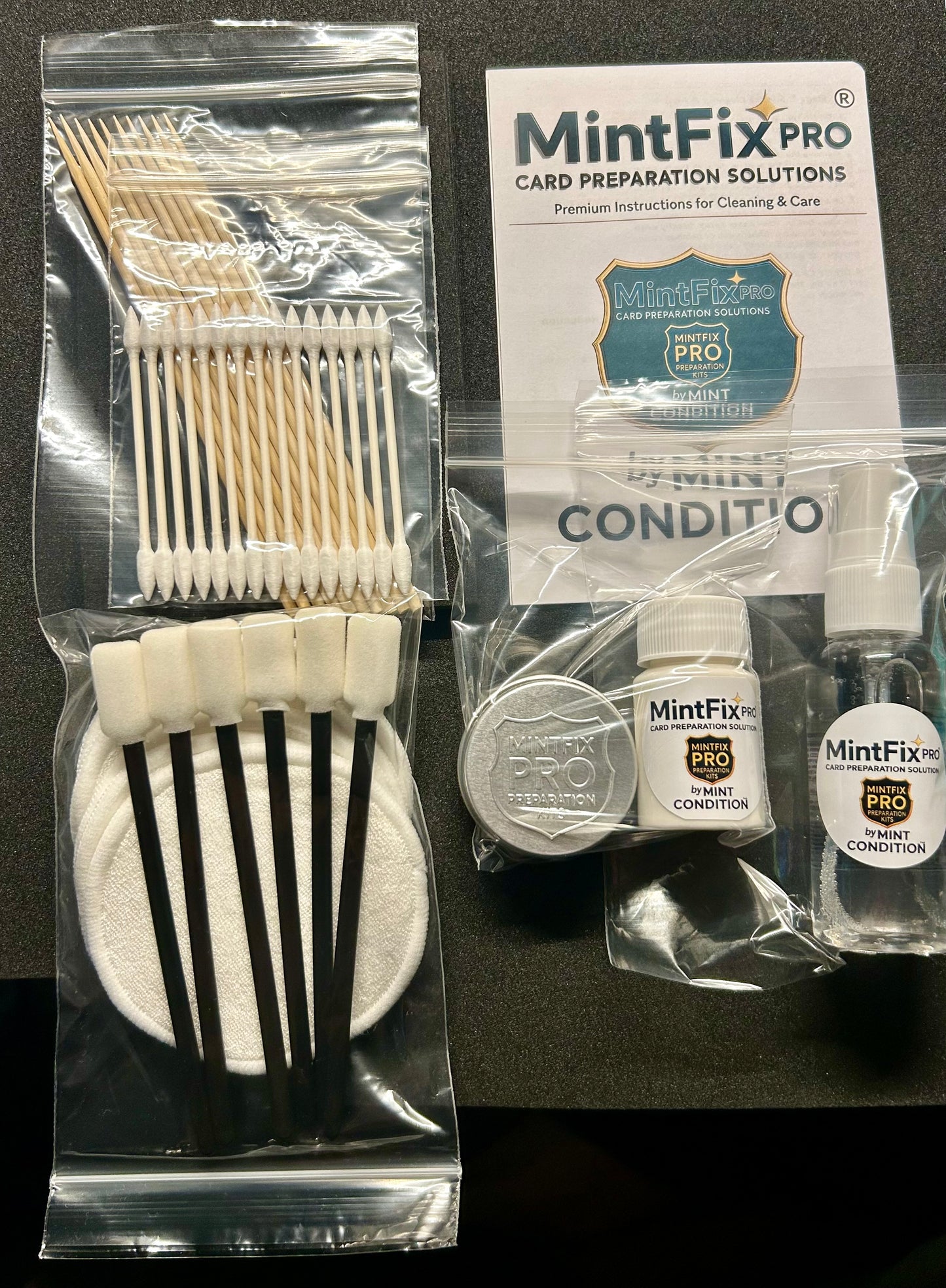 MintFix Pro® Trading Card Restoration Kit | Card Cleaner, Polish & Scratch Reduction System